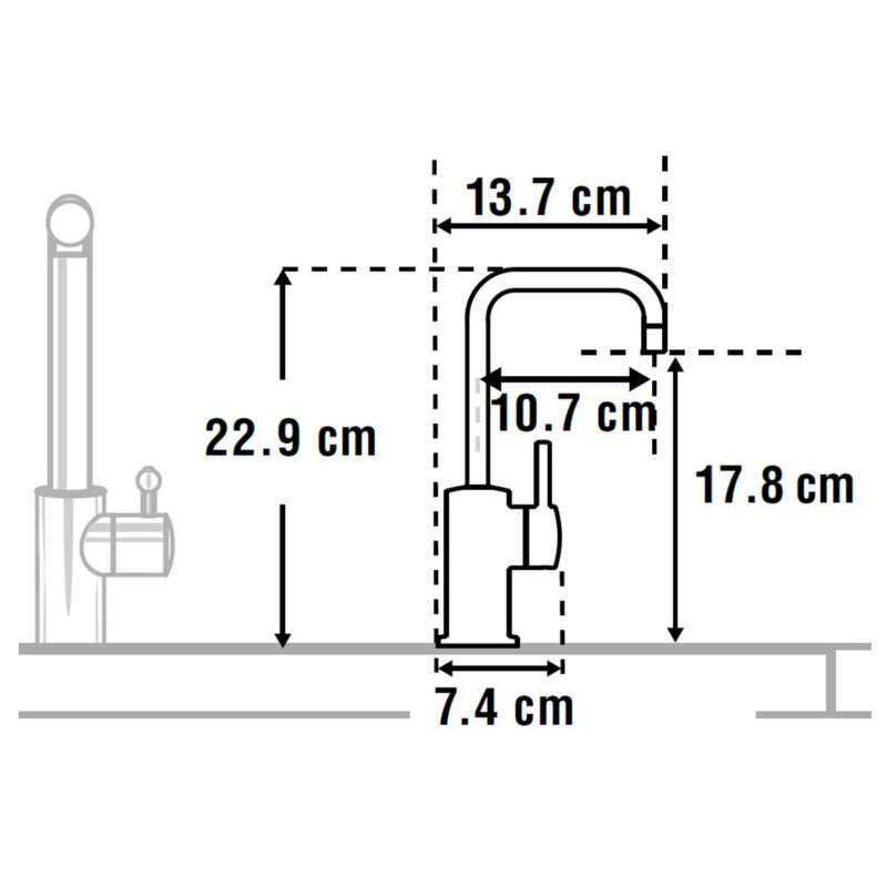 InSinkErator FH3020 Hot Water Tap & Neo Tank Polished Nickel