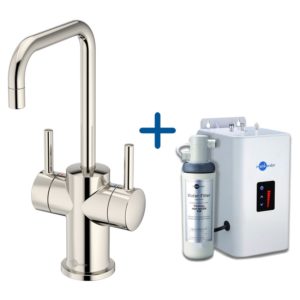 InSinkErator FHC3020 Hot/Cold Water Mixer Tap & Neo Tank Nickel