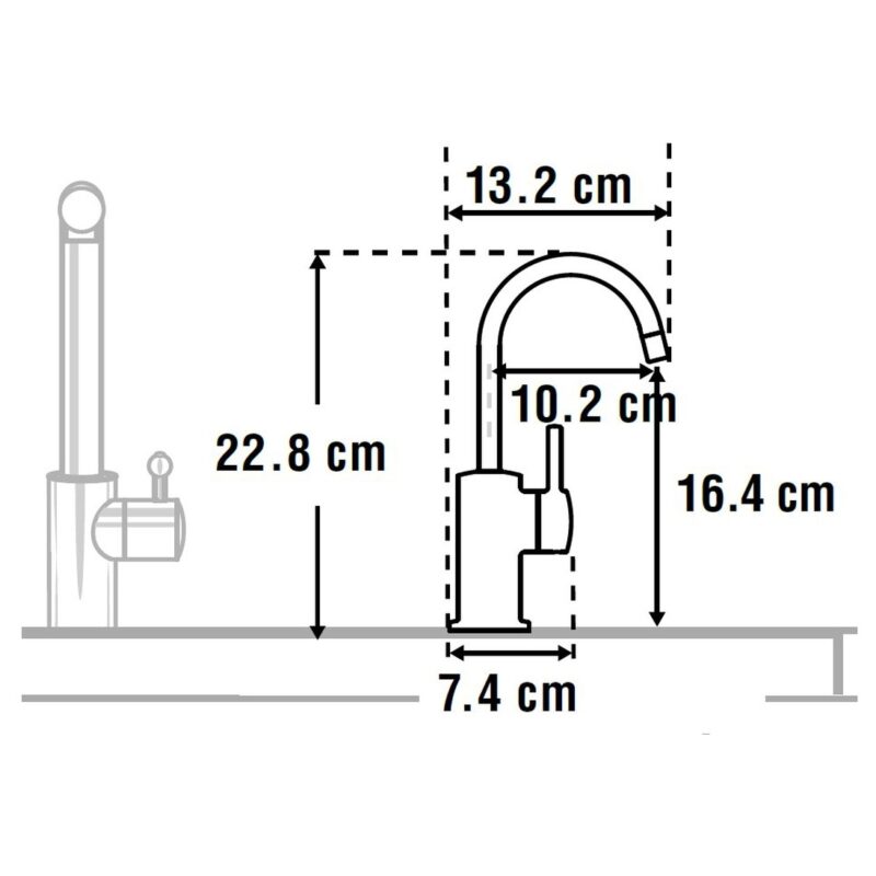 InSinkErator FH3010 Hot Water Tap & Standard Tank Velvet Black