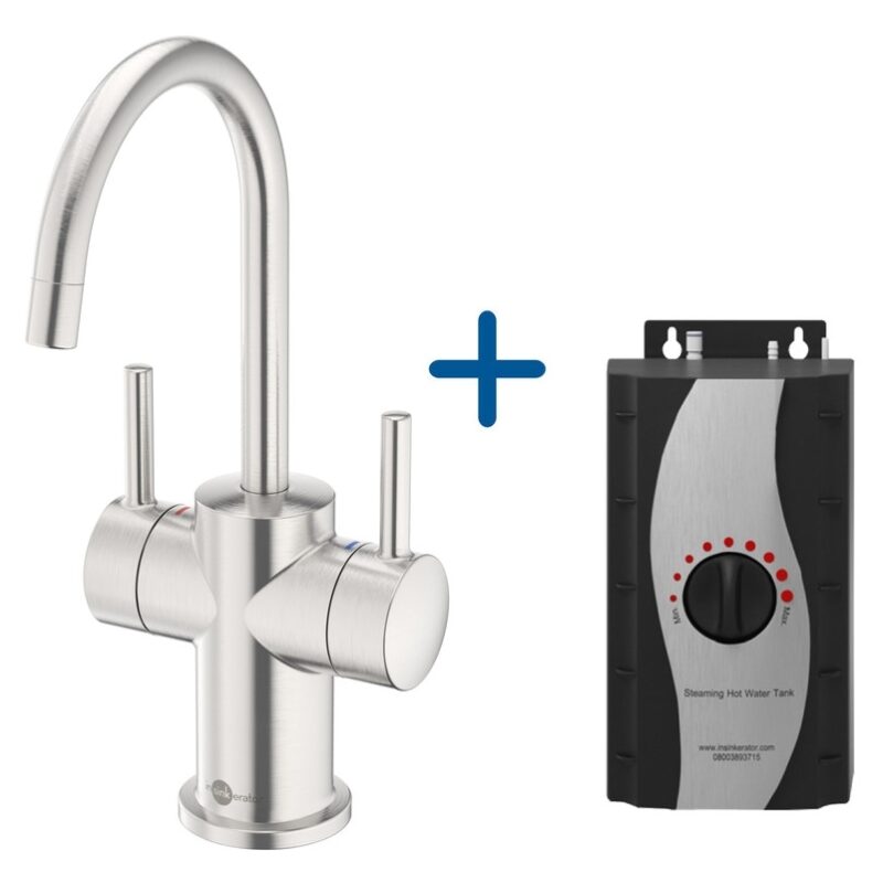 InSinkErator FHC3010 Hot/Cold Water Mixer Tap & Tank Brushed