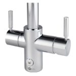 InSinkErator 4N1 L Shape Tap, Neo Tank & Filter Pack Brushed Steel