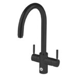 InSinkErator 4N1 J Shape Tap, Neo Tank & Filter Pack Velvet Black