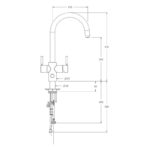 InSinkErator 4N1 J Shape Tap, Neo Tank & Filter Pack Velvet Black