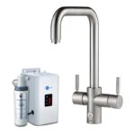 InSinkErator 4N1 U Shape Tap, Neo Tank & Filter Pack Brushed Steel