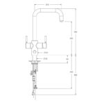 InSinkErator 4N1 U Shape Tap, Neo Tank & Filter Pack Velvet Black