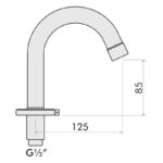 Inta Intajet Basin Mounted Fixed Spout