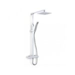 Inta Nulo Safe Touch Thermostatic Bar Shower with Overhead Soaker