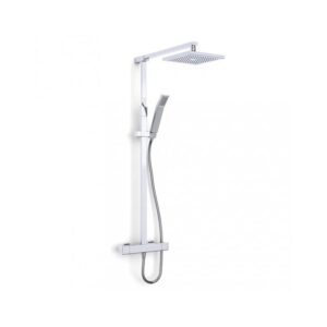 Inta Nulo Safe Touch Thermostatic Bar Shower with Overhead Soaker