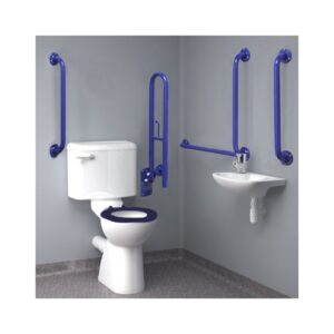 Inta Doc M Close Coupled WC Pack with Blue Rails