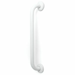 Inta 600mm White Powder Coated Grab Rail Concealed Fixings