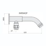 Inta Intacept Bottom Entry Extended Shower Arm