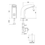 Inta Contemporary Infrared Basin Tap (Battery)