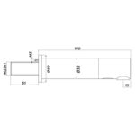 Inta Infrared Tubular Wall Tap 170mm (Battery Operated)