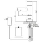 Inta Modern Infrared Basin Tap (Battery)