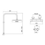 Inta Kiko Deluxe Thermostatic Shower with Telescopic Riser