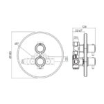 Inta Kiko Thermostatic Concealed Single Outlet Shower