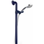 Inta 900mm Blue Grab Rail with Holder, 2m Hose & Handset