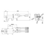 Inta Intajet Foot Operated Floor Mounted Mixing Valve with Stop