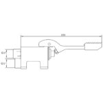 Inta Washstation Foot Operated Floor Mounted Valve