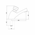 Inta Non Concussive Basin Mounted Standard Tap (Single)