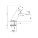 Inta Non Concussive Adjustable Time Anti Block Basin Taps (Pair)