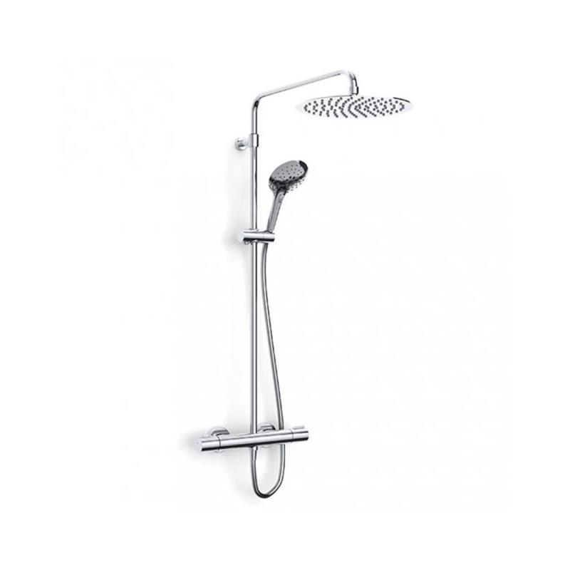 Inta Puro Deluxe Thermostatic Safe Touch Shower with Telescopic Riser