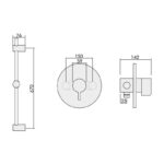Inta Puro Thermostatic Concealed Sequential Control Shower Set