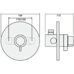 Inta Puro Thermostatic Mini Concentric Dual Control Shower Set