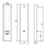 Inta Stainless Steel Shower Panel with Timed Flow Control & TMV3 Valve