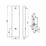 Inta Stainless Steel Shower Panel with Timed Control & Anti-Vandal Head