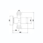 Inta Exposed Timed Flow Push Button Shower Control (30 Seconds)