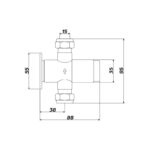 Inta Exposed Timed Flow Shower Control (15 Seconds)