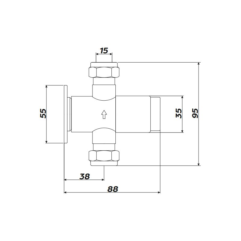 Inta Exposed Timed Flow Shower Control (15 Seconds)
