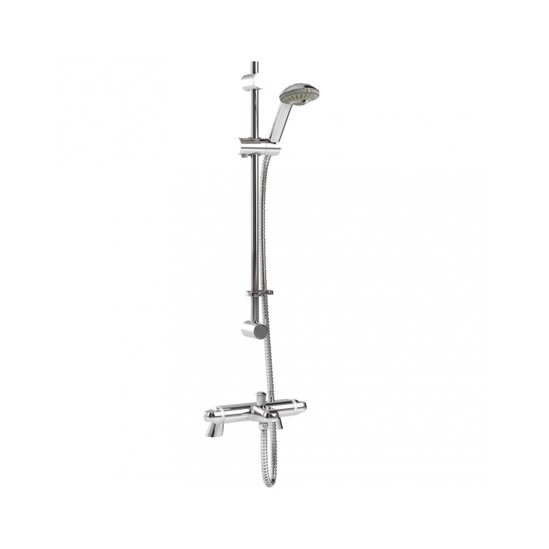 Inta Telo Thermostatic Deck Bath Shower Mixer with Slide Rail Kit