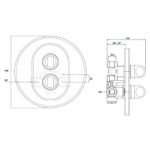 Inta Telo Thermostatic Concealed Shower