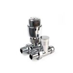 Inta I-Therm 15mm Straight Thermostatic Radiator Valve with Lockshield