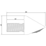 Inta Vandal Resistant Mini Shower Head