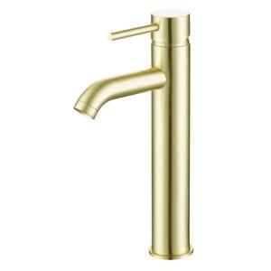 Iona Pesca Tall Basin Tap Brushed Brass