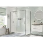 Refresh Dove Framed 1100mm Sliding Shower Door