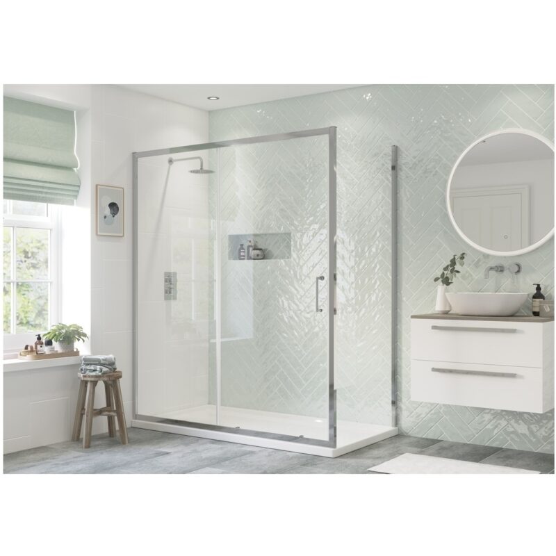 Refresh Dove Framed 1200mm Sliding Shower Door
