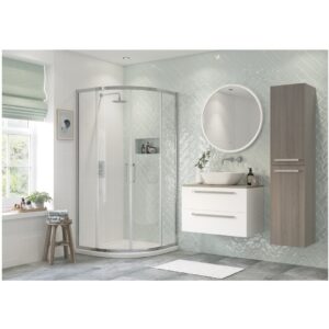 Refresh Dove Framed 800mm 2 Door Quadrant Shower Enclosure