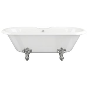 Iona Master Freestanding 2 Hole Bath White