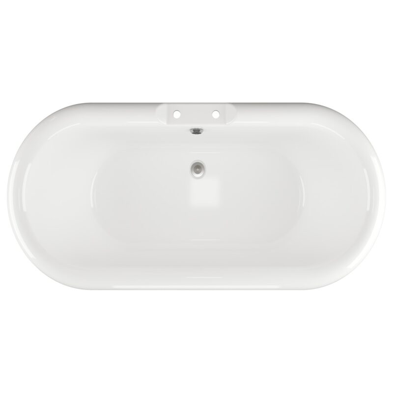 Iona Master Freestanding 2 Hole Bath White