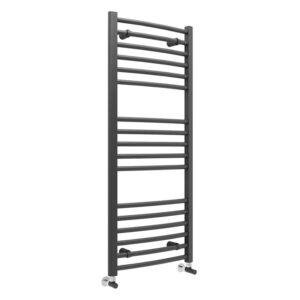 Iona Crater Curved Ladder Radiator 500x1200mm Anthracite