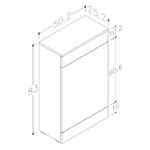 Iona Celo 500mm Floor Standing WC Unit Grey