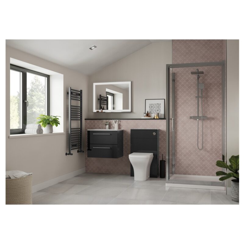 Iona Celo 500mm Floor Standing WC Unit Anthracite