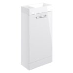 Iona Celo 410mm Floor Standing Unit & Basin White