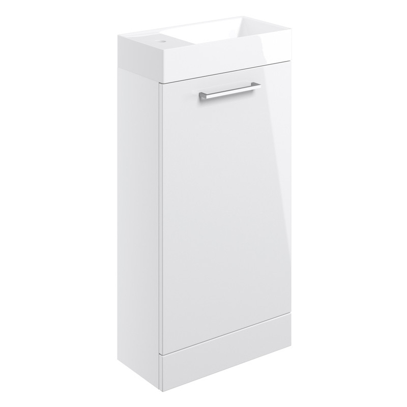 Iona Celo 410mm Floor Standing Unit & Basin White Iona Celo 410mm Floor Standing Unit & Basin White