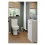 Iona Celo 410mm Floor Standing Unit & Basin White