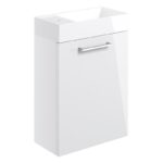 Iona Celo 410mm Wall Hung Unit & Basin White